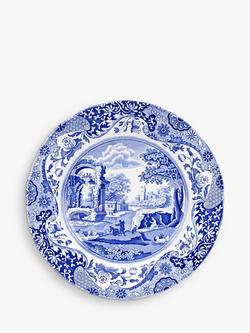 Spode Blue Italian Dinner Plates, Set of 4, 27cm, Blue/White, 