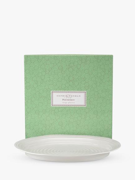 Sophie Conran for Portmeirion Large Oval Porcelain Platter, 51cm, White - view 2, 