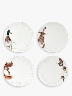Wrendale Designs Boxed Dinnerware Set, 12 Piece, White/Multi