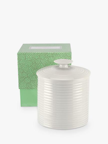 Sophie Conran for Portmeirion Porcelain Kitchen Storage Jars, Set of 3, White - view 2, 