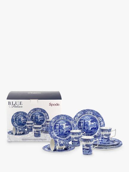 Spode Blue Italian Dinnerware Set, 12 Piece, Blue/White - view 2, 