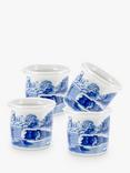 Spode Blue Italian Egg Cups, Set of 4, Blue/White