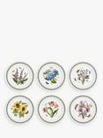 Portmeirion Botanic Garden Flower Dinner Plates, Set of 6, 26.7cm, White/Multi