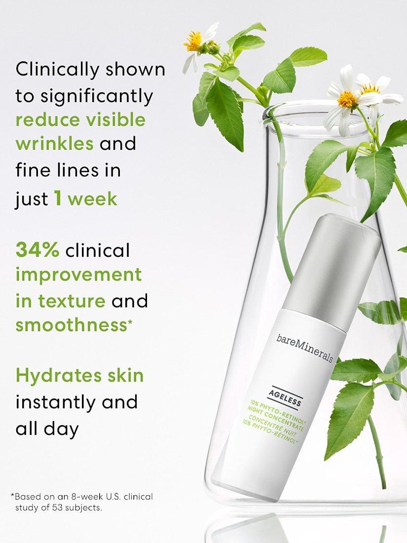 Product image 3 of 7, which shows bareMinerals AGELESS Phyto-Retinol Night Concentrate, 30ml