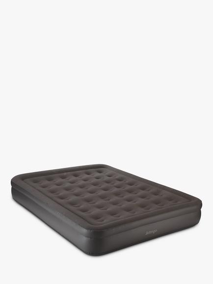 Vango Hi Rise Double Flocked Airbed, Black