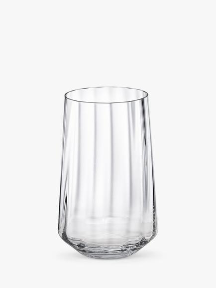 Georg Jensen Bernadotte Tall Crystal Tumbler, Set of 6, 380ml, Clear, Clear