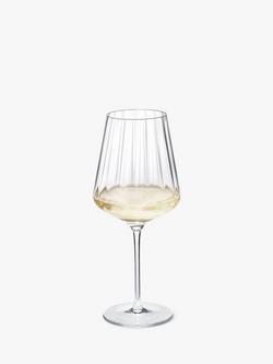 Georg Jensen Bernadotte Crystal White Wine Glass, Set of 6, 430ml, Clear - view 2, Clear