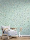 John Lewis Hummingbird Trees Wallpaper, Pale Duck Egg