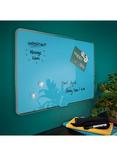 Leitz Cosy Magnetic Glass Whiteboard, Blue