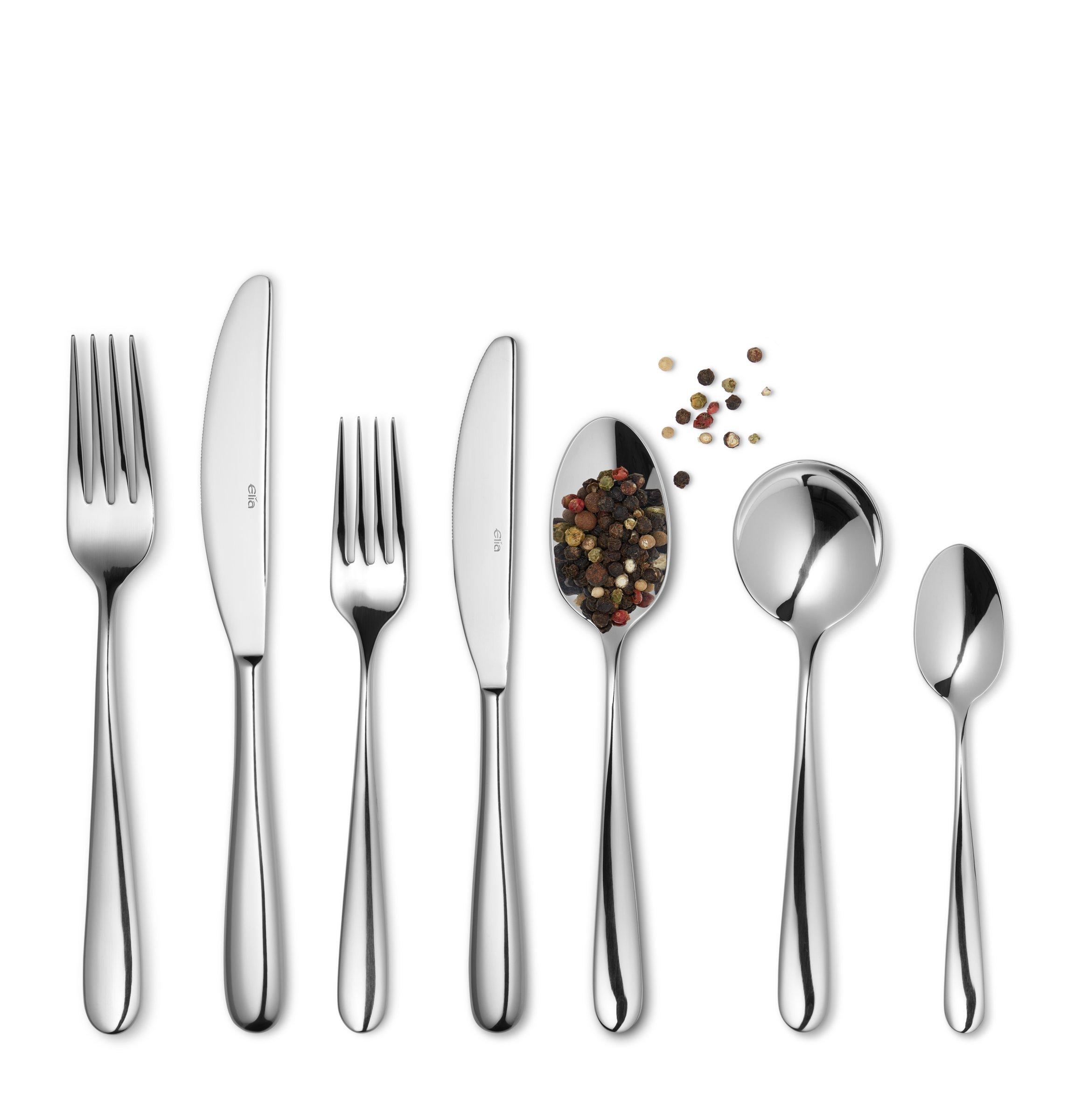 John Lewis Arc Cutlery Set, 56 Piece/8 Place Settings