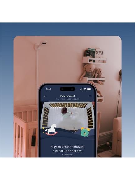 Nanit Pro Smart Baby Monitor & Wall Mount, White