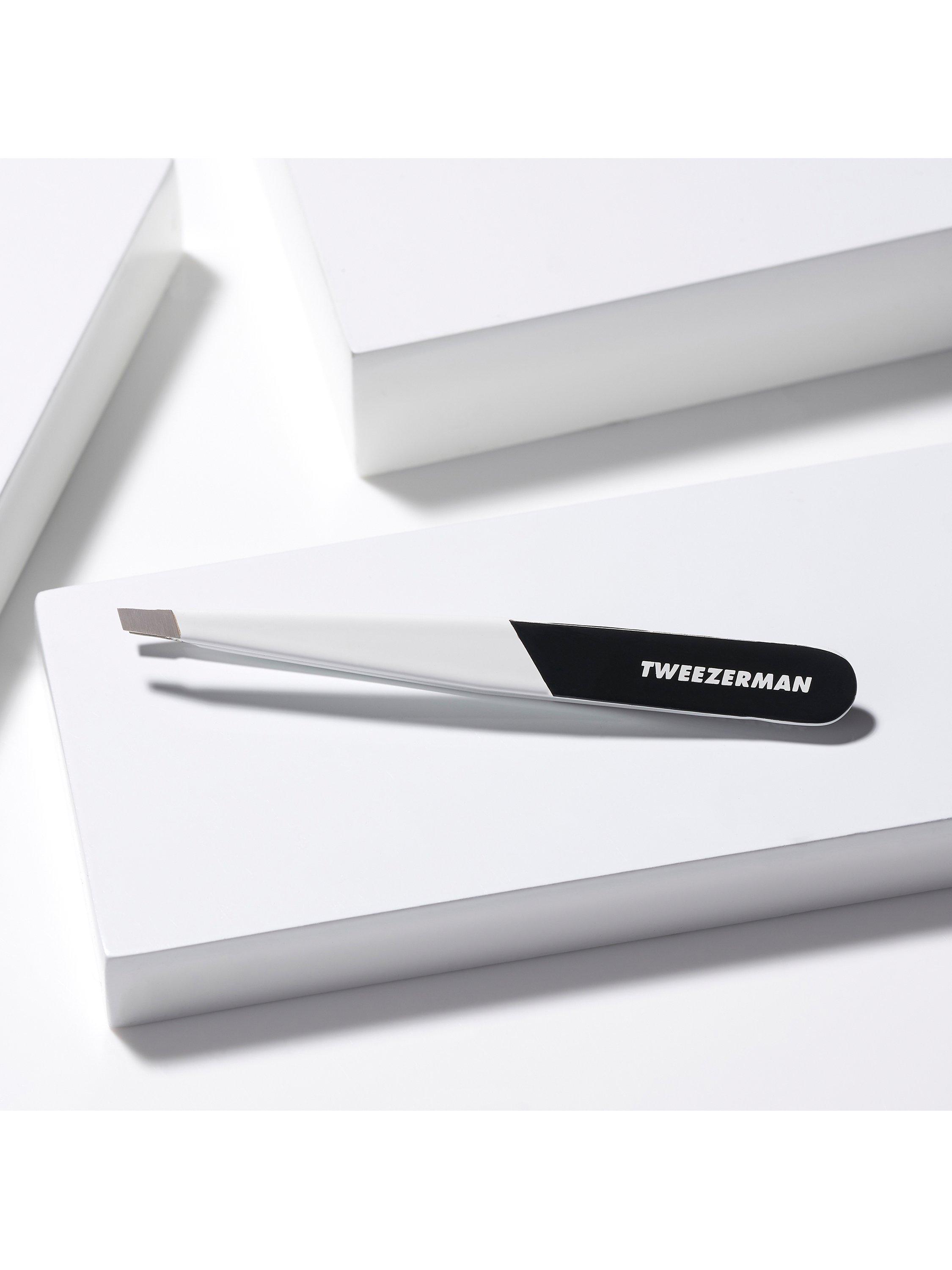 Tweezerman Midnight Strike Slant Tweezer, Black/Silver
