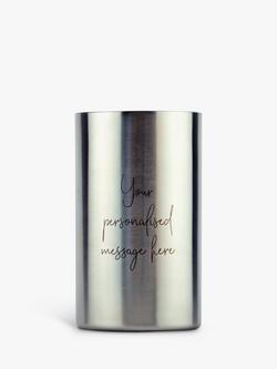 Totally About You Personalised Message Wine Cooler, Silver