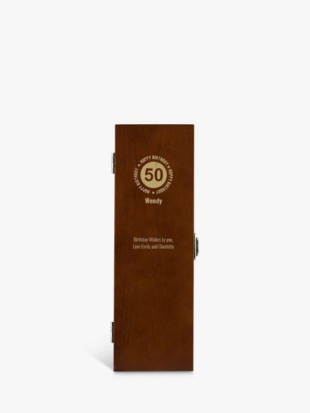 Totally About You Personalised Elm Wine Box, 
