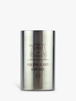 Totally About You Personalised Wedding Wine Cooler, Silver