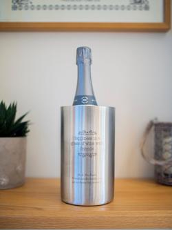 Totally About You Personalised Friends Wine Cooler - view 2, Silver