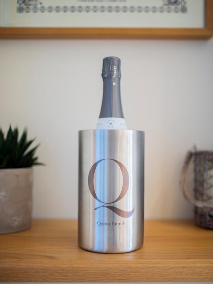 Totally About You Personalised Name Wine Cooler - view 2, Silver