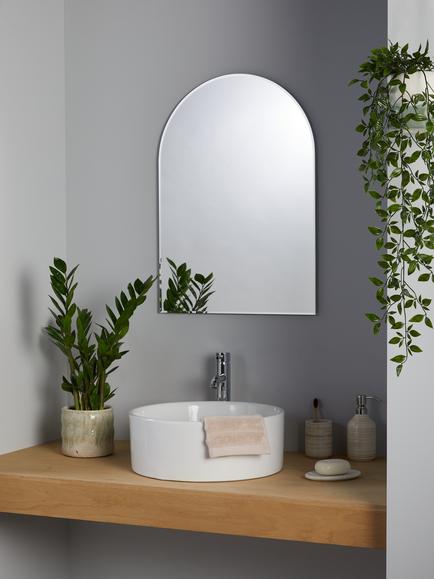 John Lewis Arch Wall Mirror - view 2, Silver