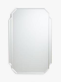 John Lewis Deco Bathroom Mirror, Silver