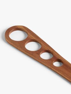 John Lewis Acacia Wood Spaghetti Measure, Natural - view 2, Brown Mid