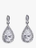 Ivory & Co. Belmont Cubic Zirconia Teardrop Drop Earrings