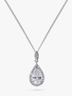 Ivory & Co. Belmont Cubic Zirconia Pendant Necklace, Silver