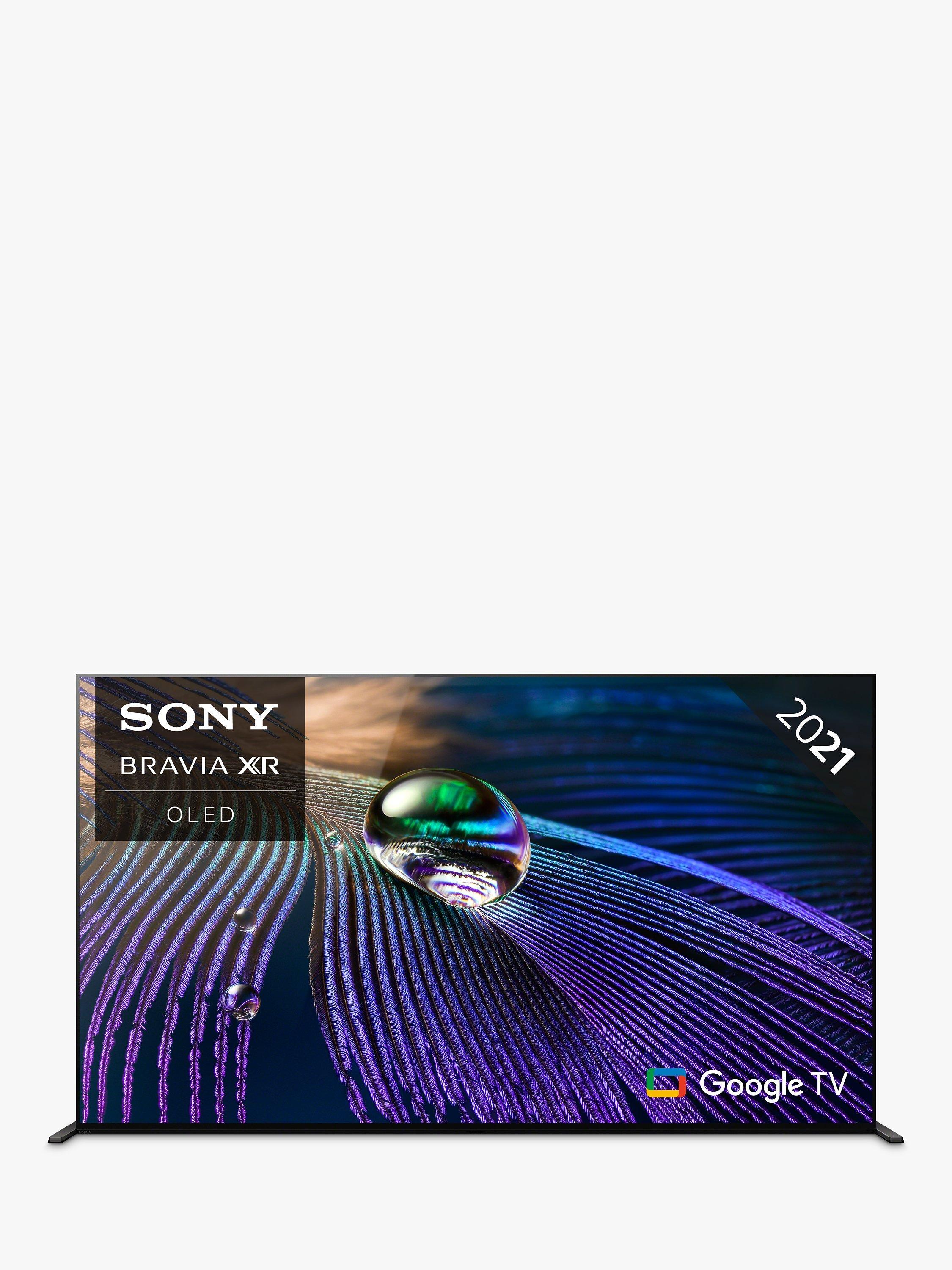 Sony Bravia XR XR55A90J OLED HDR 4K Ultra HD Smart Google TV, 55 inch with Youview/Freesat HD, Dolby Atmos & Acoustic Surface Audio+, Black