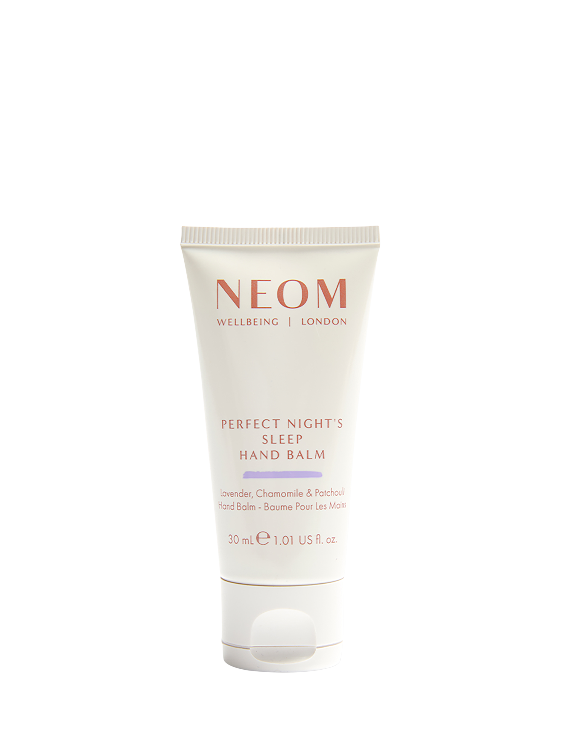 Product image 1 of 7, which shows NEOM Wellbeing London Perfect Night's Sleep Hand Balm, 30ml