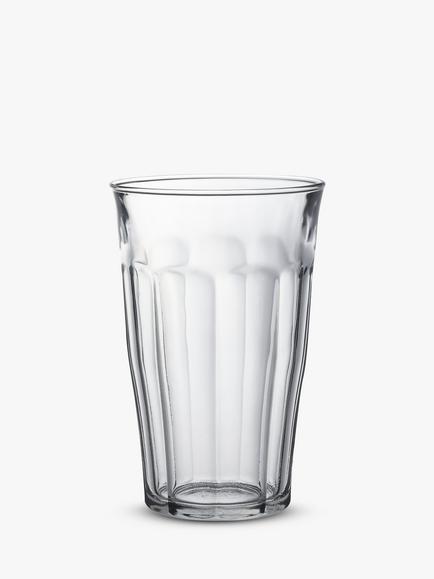 Duralex Picardie Highball & Tumbler Glassware Set, 18 Piece, Clear, Clear