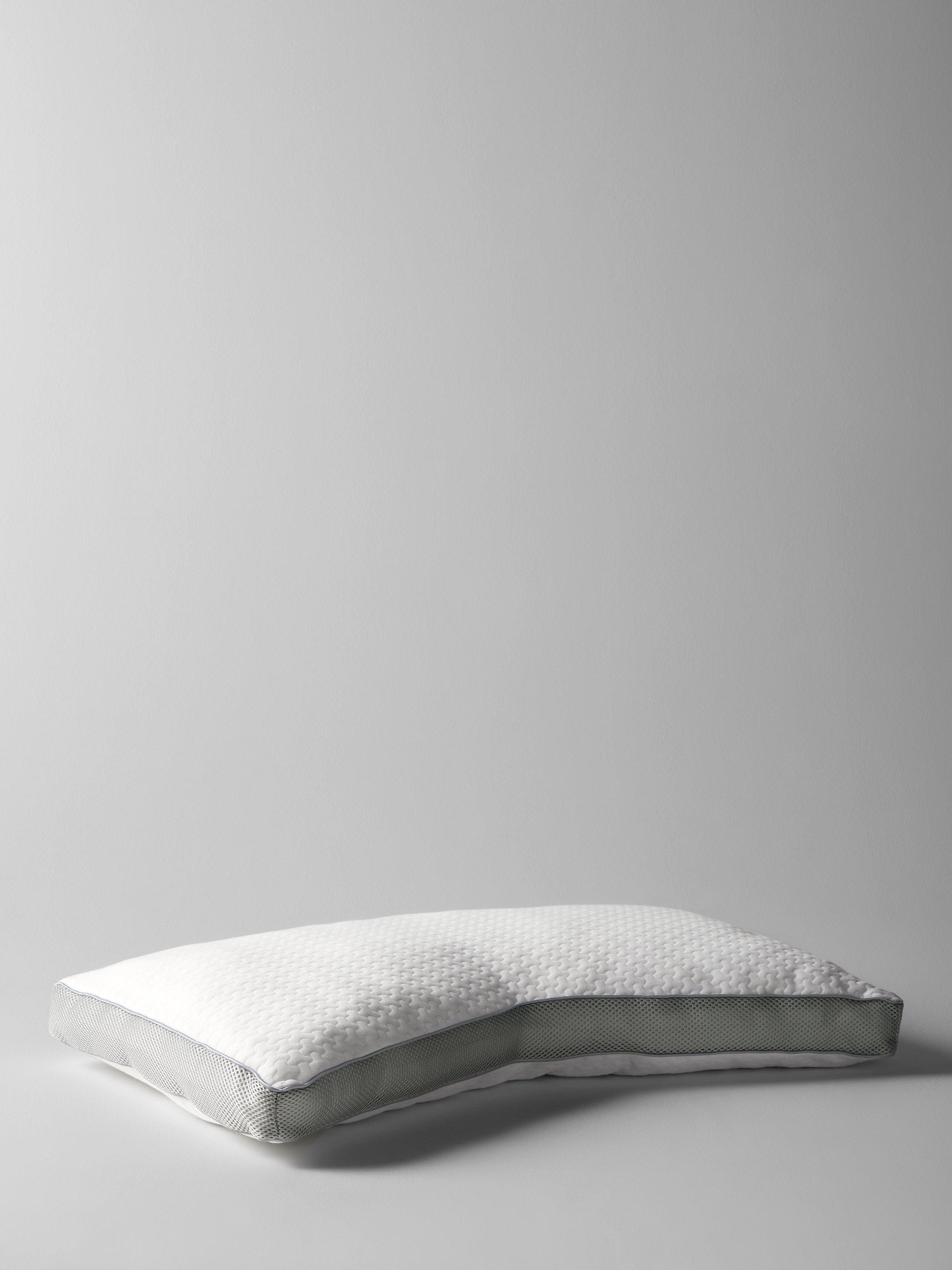 John Lewis Specialist Synthetic Crescent Memory Foam Support Pillow, Soft/Medium