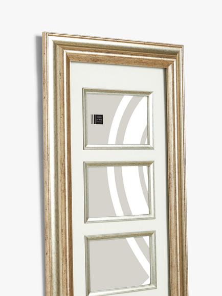 John Lewis Multi-aperture Photo Frame, 6 Photo, 4 x 6" (10 x 15cm), Champagne - view 2, Champagne