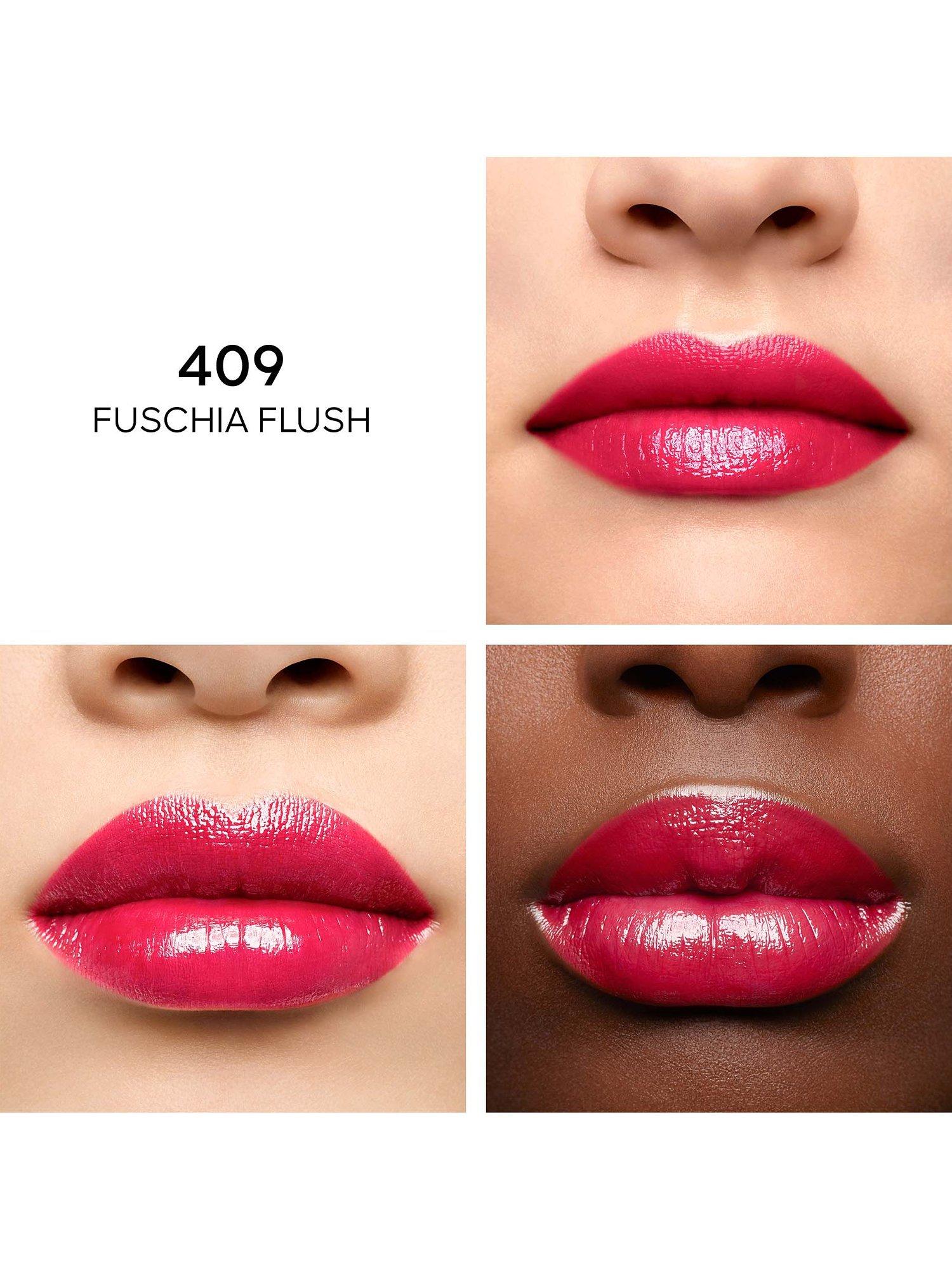 Product image 4 of 8, which shows Guerlain Kiss Kiss Shine Bloom Lipstick, 409 Fuchsia Flush