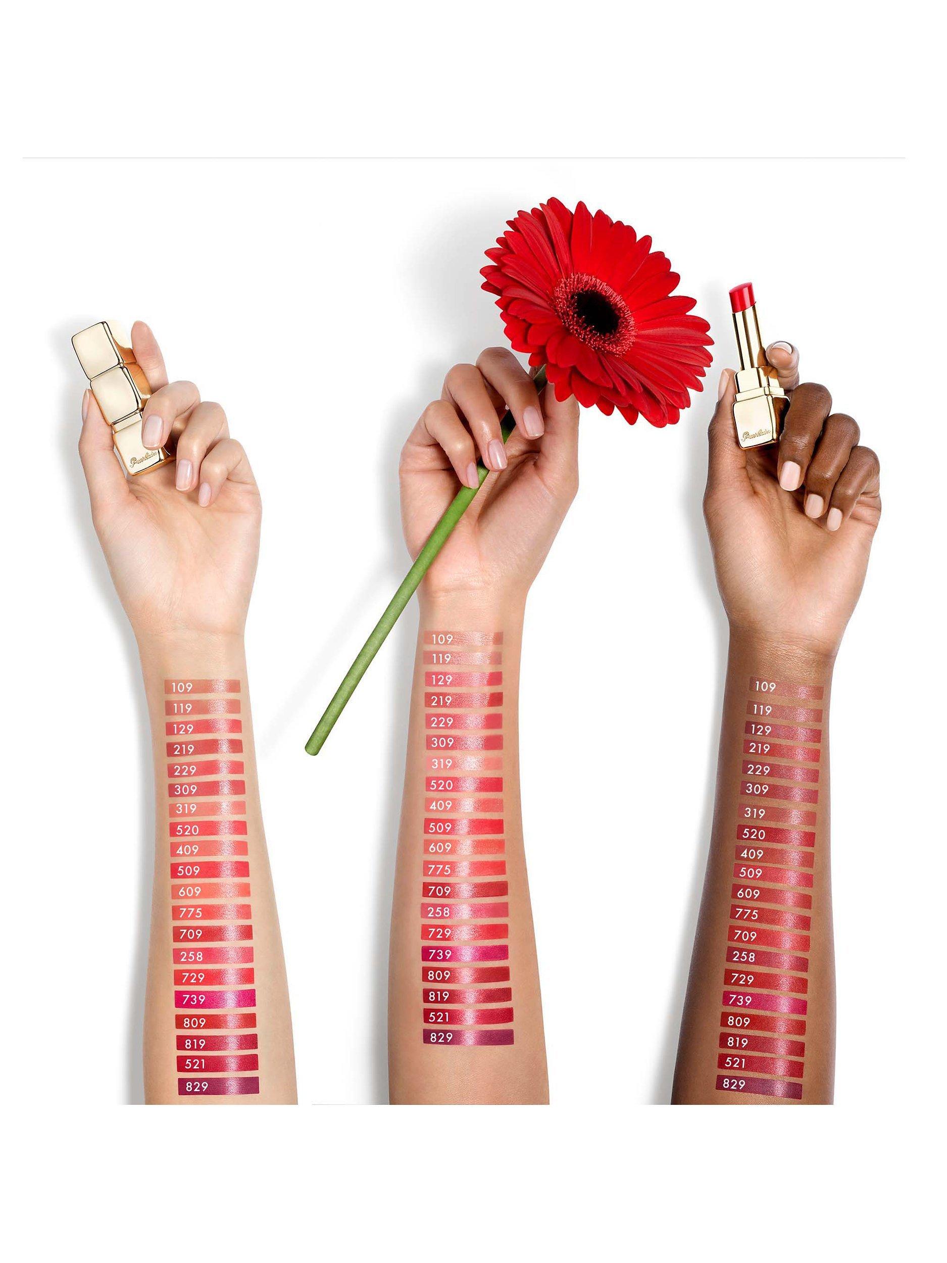 Product image 5 of 8, which shows Guerlain Kiss Kiss Shine Bloom Lipstick, 521 Kiss To Say