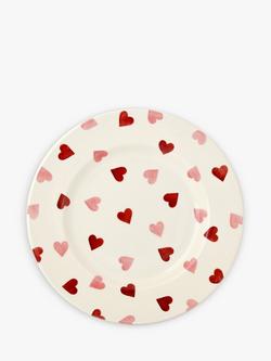 Emma Bridgewater Pink Hearts Side Plate, 21.9cm, Pink/Multi, Pink/Multi