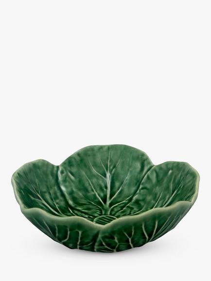 Bordallo Pinheiro Cabbage Earthenware Serving Bowl, 12cm, Green, Green