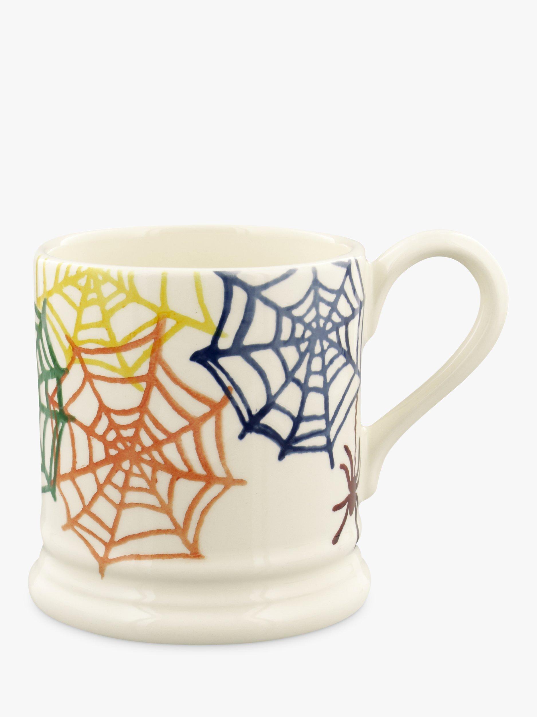 Emma Bridgewater Halloween Cobwebs Half Pint Mug, 300ml, Multi