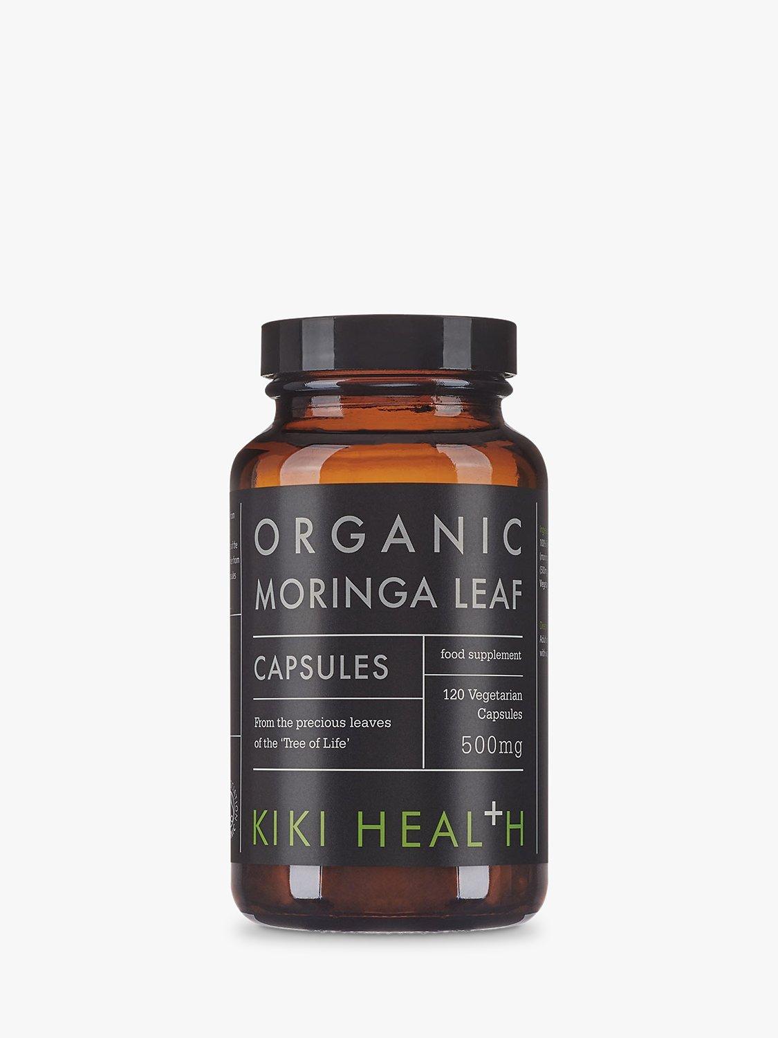 Product image 1 of 3, which shows KIKI Health Organic Moringa Leaf, 120 Vegicaps