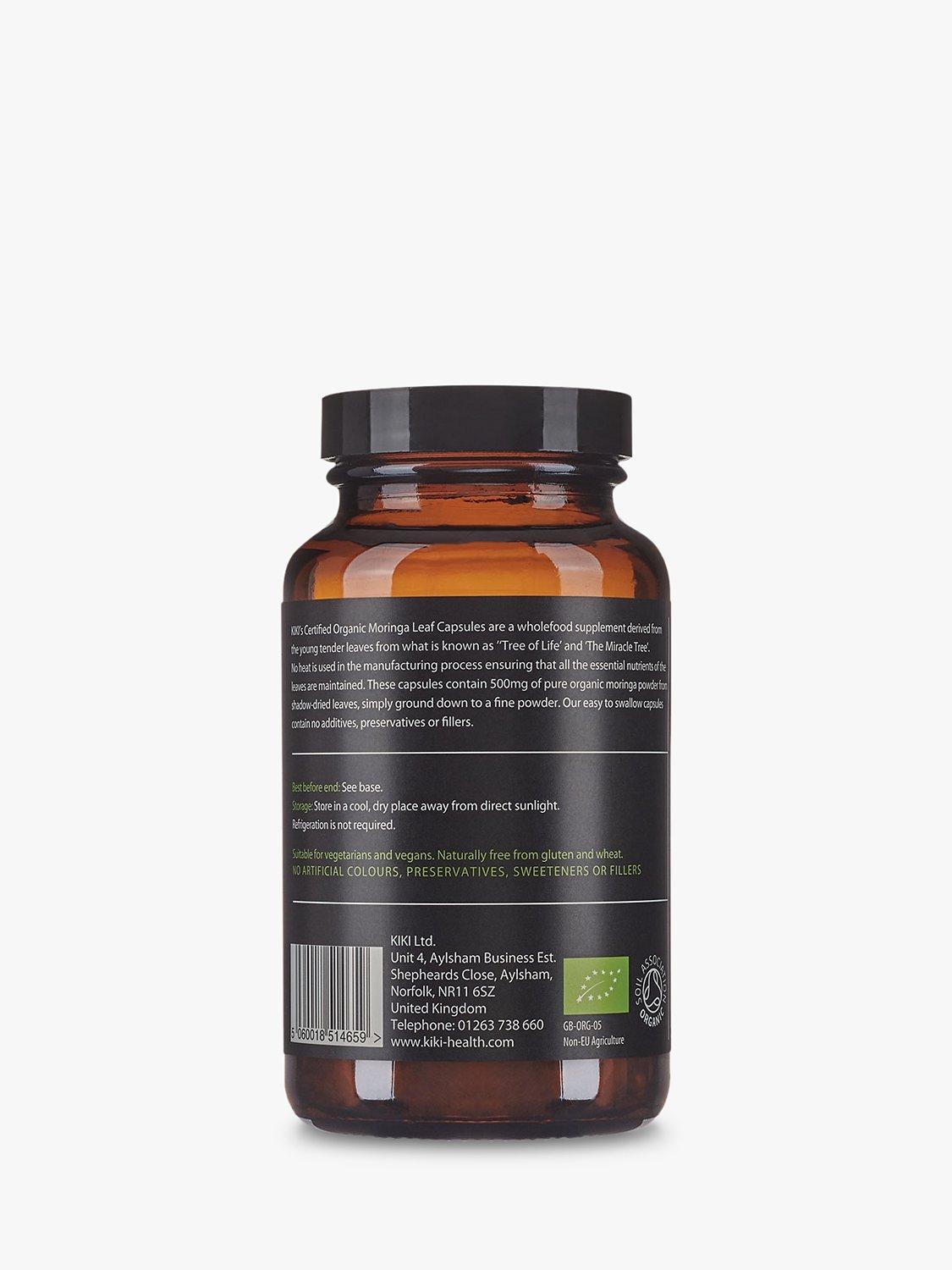 Product image 3 of 3, which shows KIKI Health Organic Moringa Leaf, 120 Vegicaps