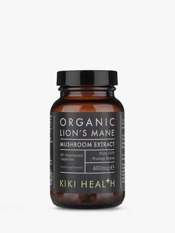 KIKI Health Organic Lion's Mane Mushroom Extract, 60 Vegicaps, 