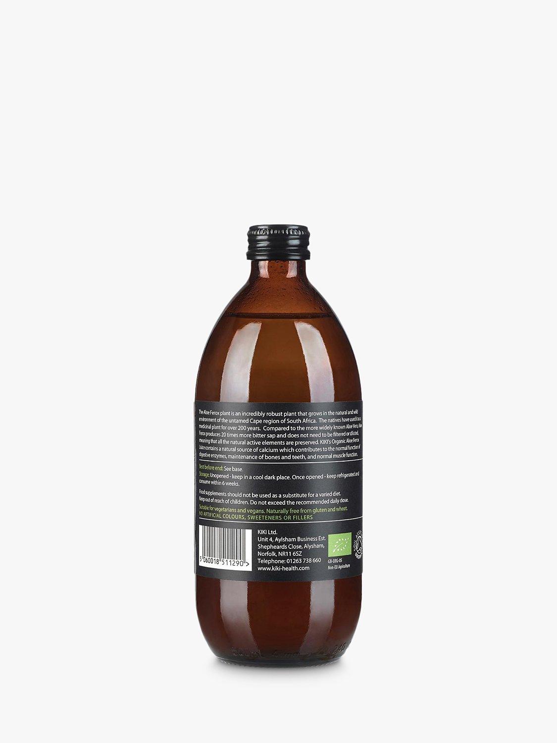 Product image 3 of 3, which shows KIKI Health Organic Aloe Ferox Juice, 500ml