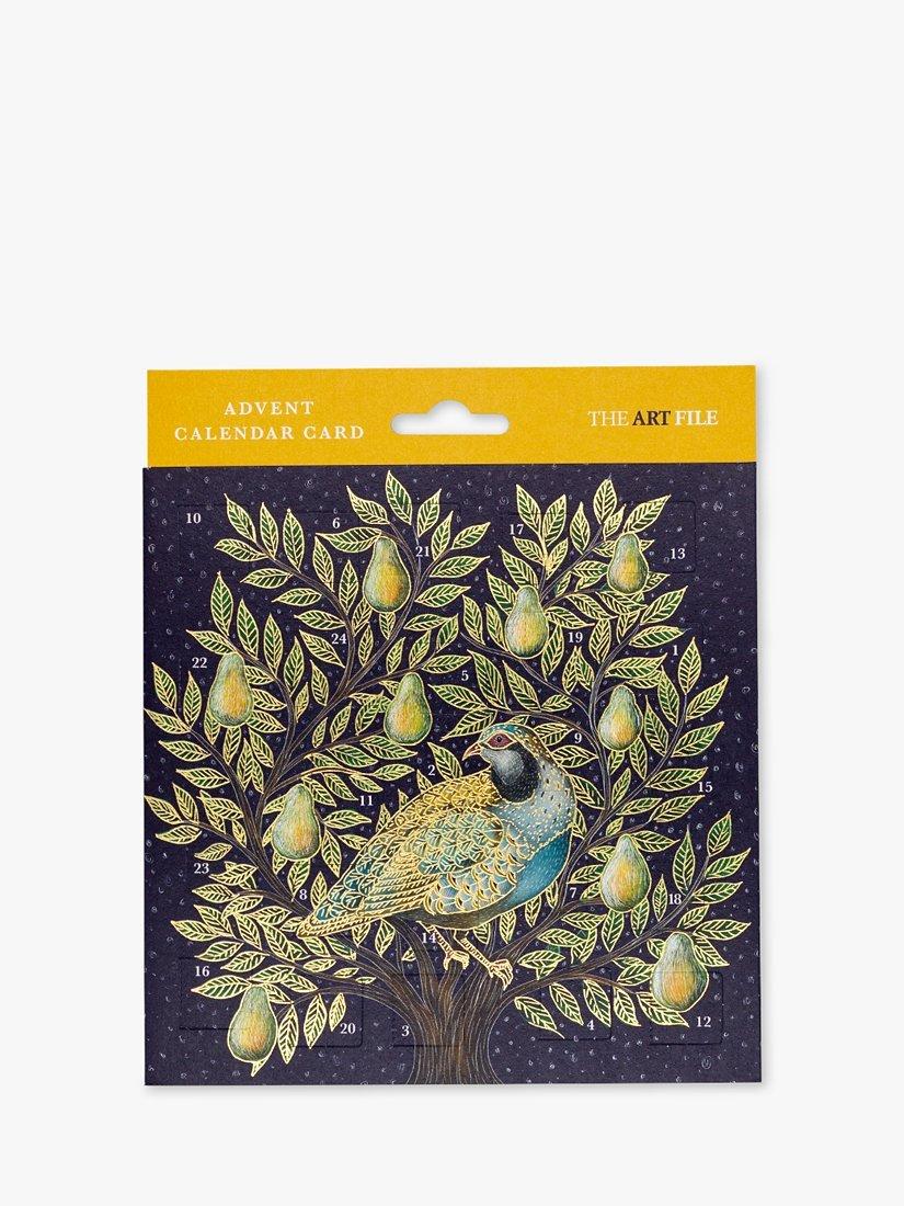 Art File Partridge in a Pear Tree Advent Calendar Card