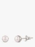 Dinny Hall Freshwater Pearl Stud Earrings, Silver