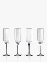 LSA International Metropolitan - Lot De 4 Soucoupes à Champagne Transparentes 300 Ml - Élégantes Et Passe Au Lave-Vaisselle