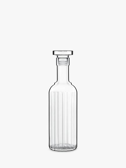 Luigi Bormioli Bach Fluted Glass Decanter, 673ml, Clear, Clear