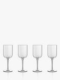 Luigi Bormioli Bach Fluted White Wine Glass, Set of 4, 280ml, Clear