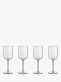 Luigi Bormioli Bach Fluted White Wine Glass, Set of 4, 280ml, Clear, Clear