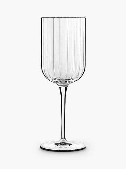 Luigi Bormioli Bach Fluted Red Wine Glass, Set of 4, 400ml, Clear - view 2, Clear