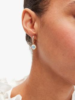 kate spade new york That Sparkle Pave Hoop Earrings - view 2, Gold/Multi