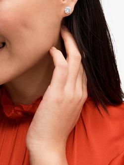 kate spade new york That Sparkle Cubic Zirconia Stud Earrings, Silver/Clear - view 2, Silver/Clear