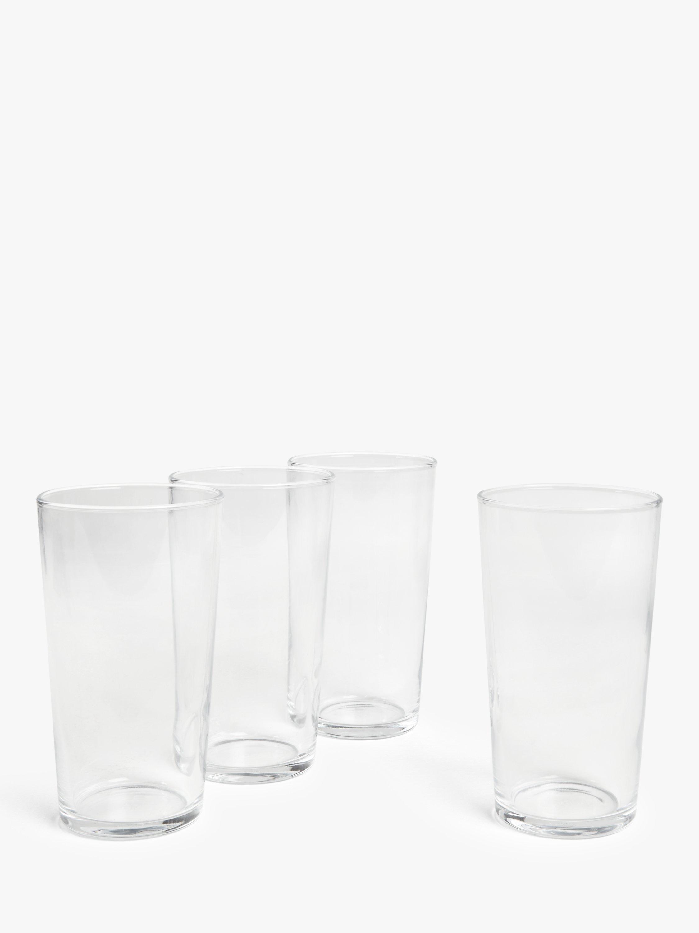 John Lewis ANYDAY Drink Beer Glass, Set of 4, 570ml, Clear